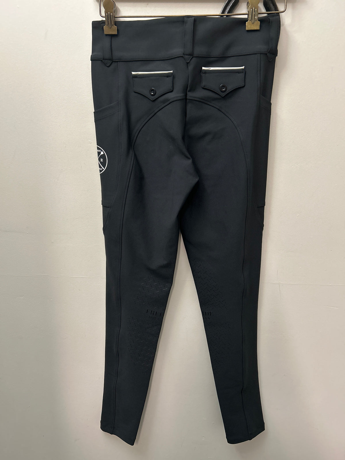 Free Ride Equestrian Black Riding Tights Small-Breeches-Consignment-Evolution Equestrian Co.