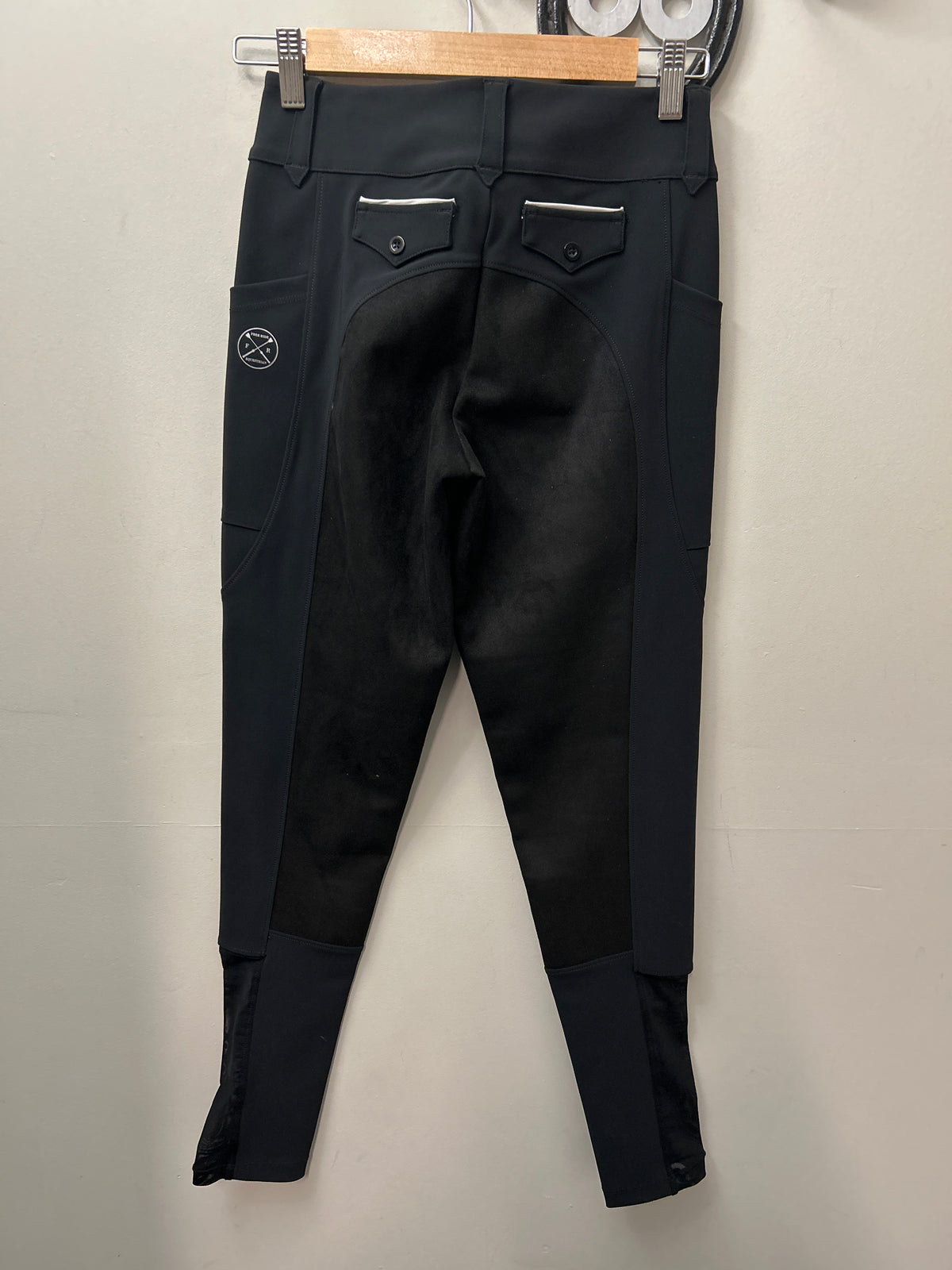 Free Ride Equestrian Black Suede Full Seat Breeches 26-Breeches-Consignment-Evolution Equestrian Co.
