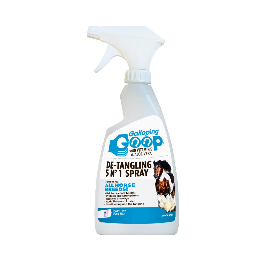 Galloping Goop 5 in 1 Silicone-Free Detangling Spray-Pet Shampoo & Conditioner-Canadian Centurion Supply-24 oz-Evolution Equestrian Co.