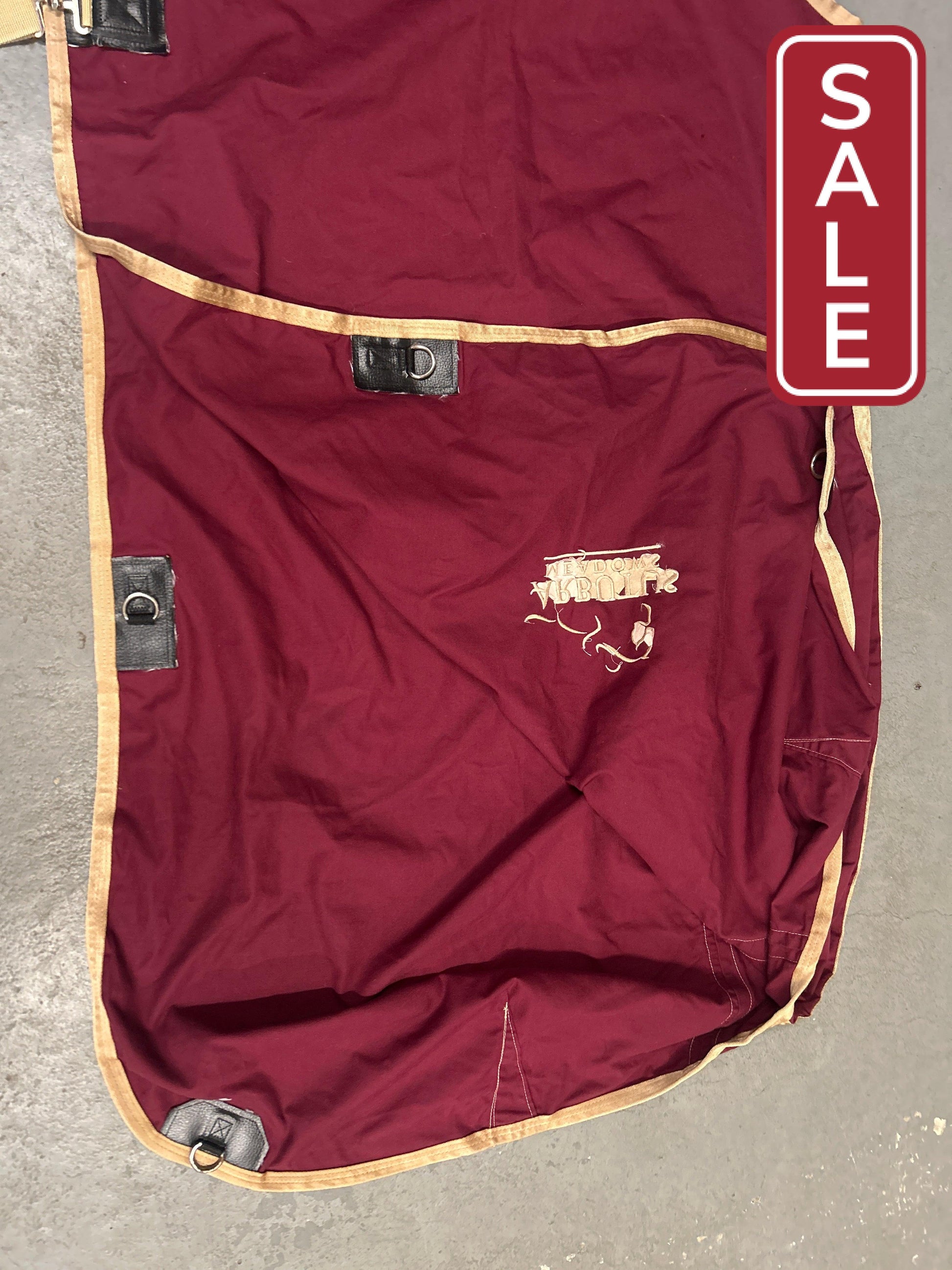 Glover Equine Burgundy Sheet 80-82"-Horse Blanket-Consignment-Evolution Equestrian Co.