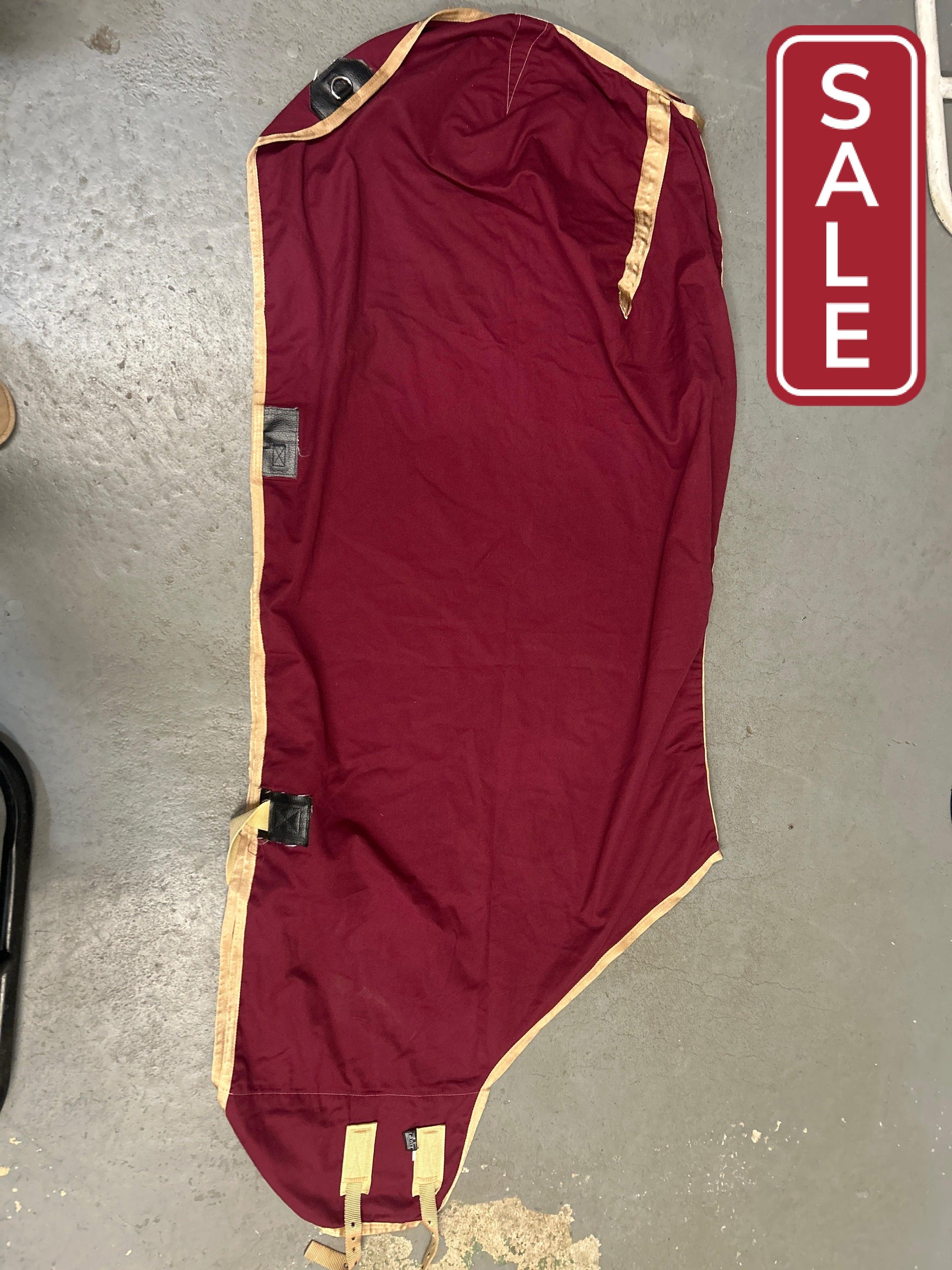 Glover Equine Burgundy Sheet 80-82"-Horse Blanket-Consignment-Evolution Equestrian Co.
