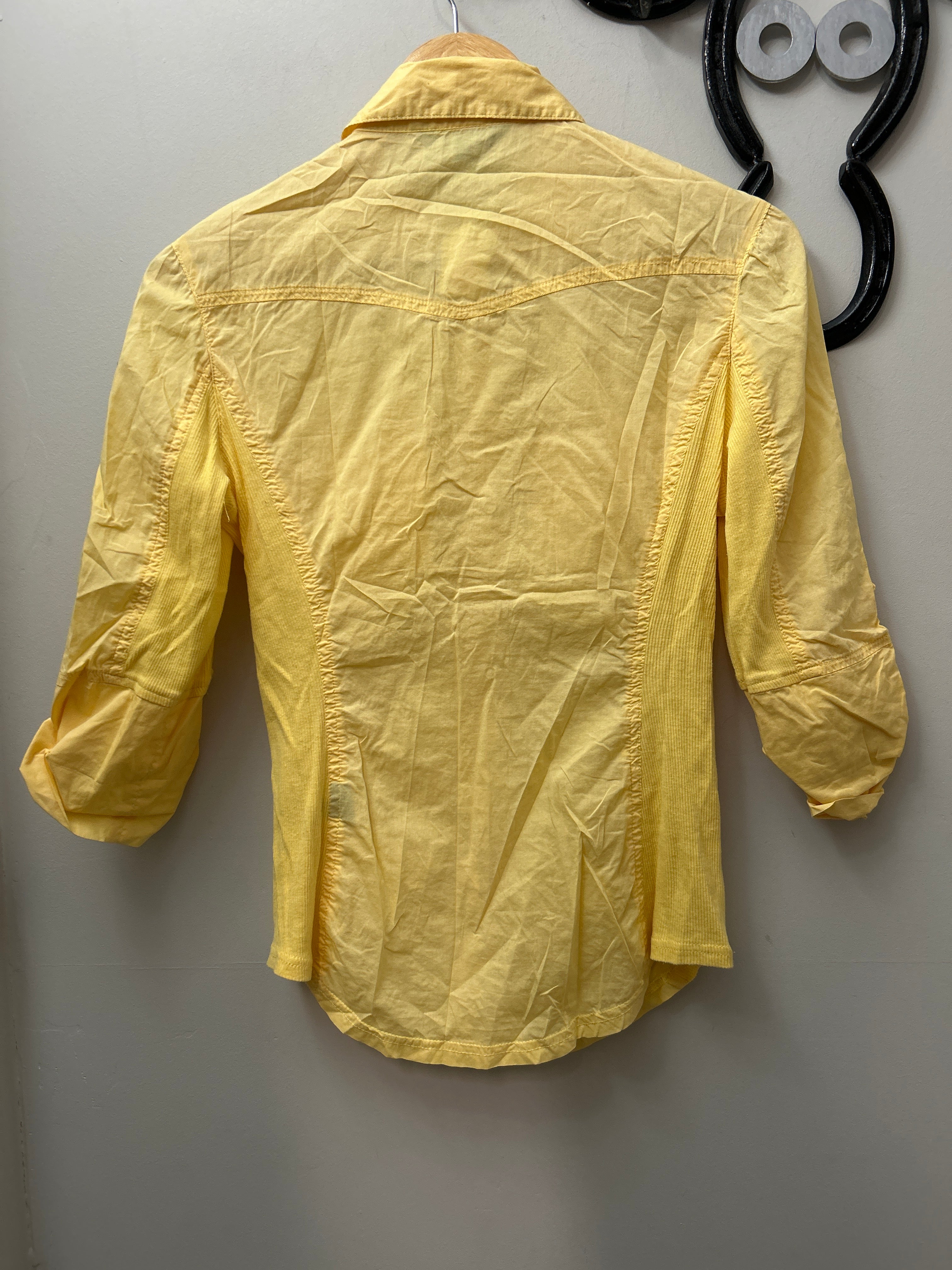 Goode Rider Yellow Shirt XSmall-Apparel-Consignment-Evolution Equestrian Co.
