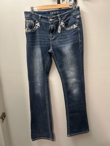 Grace in LA Jeans Ladies 30-Jeans-Consignment-Evolution Equestrian Co.