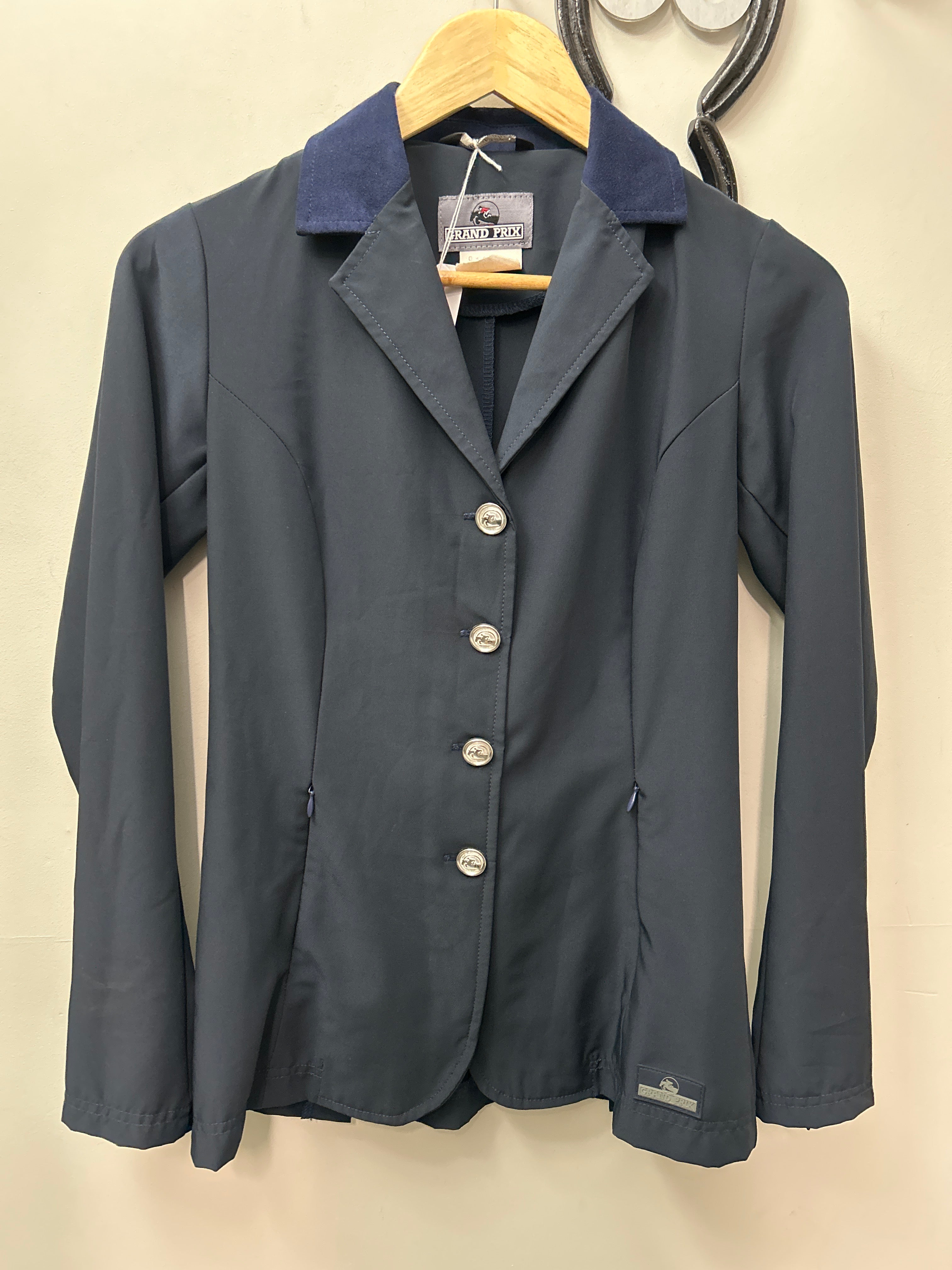 Grand Prix Navy Show Jacket 10-Show Jacket-Consignment-Evolution Equestrian Co.
