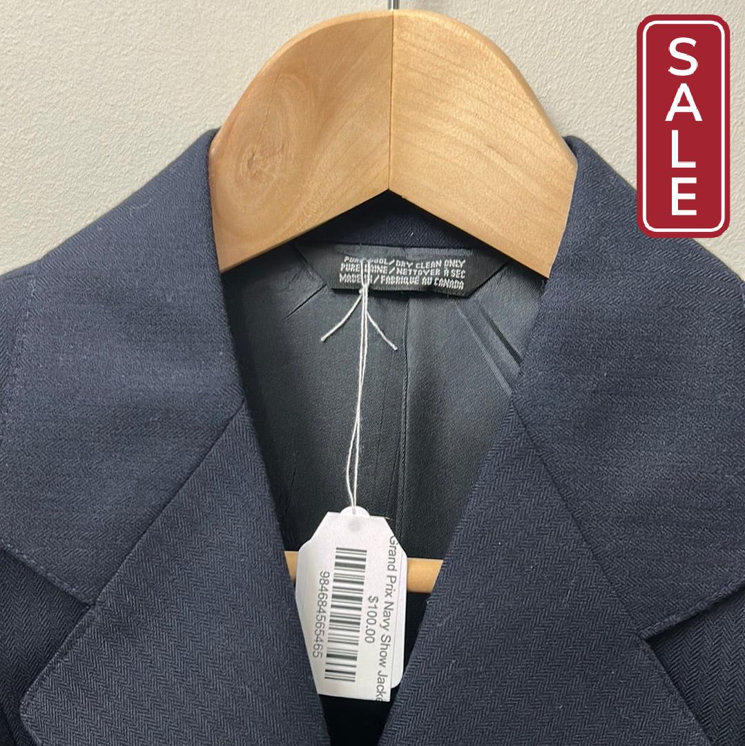 Grand Prix Navy Show Jacket-Riding Clothes-Consignment-Evolution Equestrian Co.