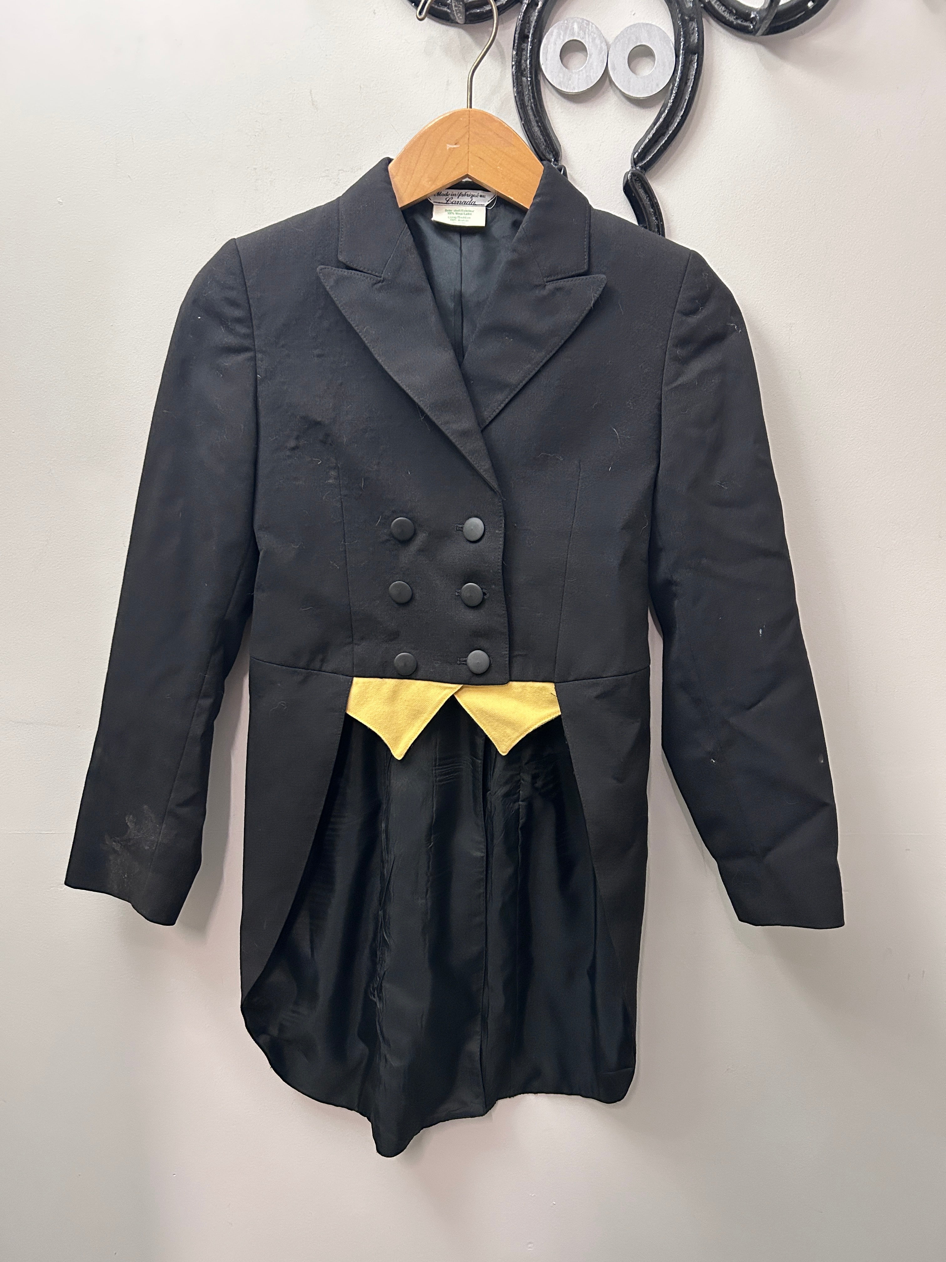 Grand Prix Shadbelly Black Girls 14R-Show Jacket-Consignment-Evolution Equestrian Co.