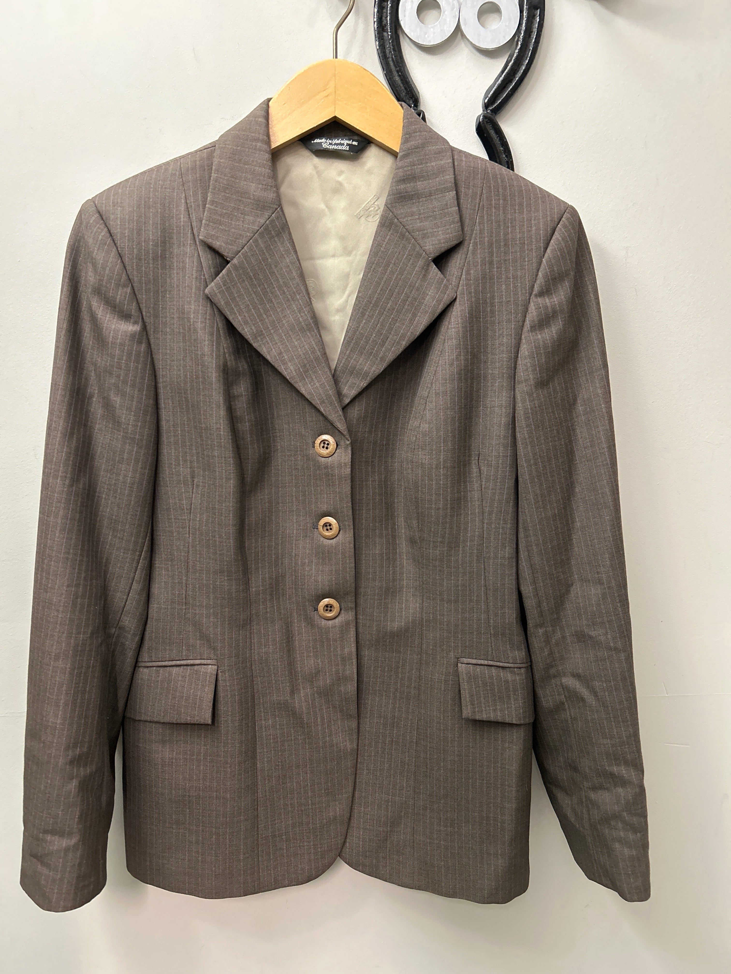 Grand Prix Show Jacket Brown 14R-Show Jacket-Consignment-Evolution Equestrian Co.