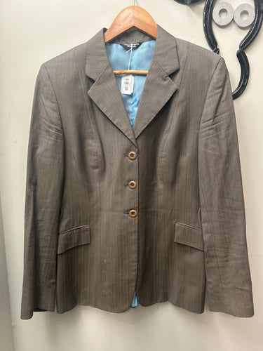 Grand Prix Show Jacket Grey 16T-Show Jacket-Consignment-Evolution Equestrian Co.