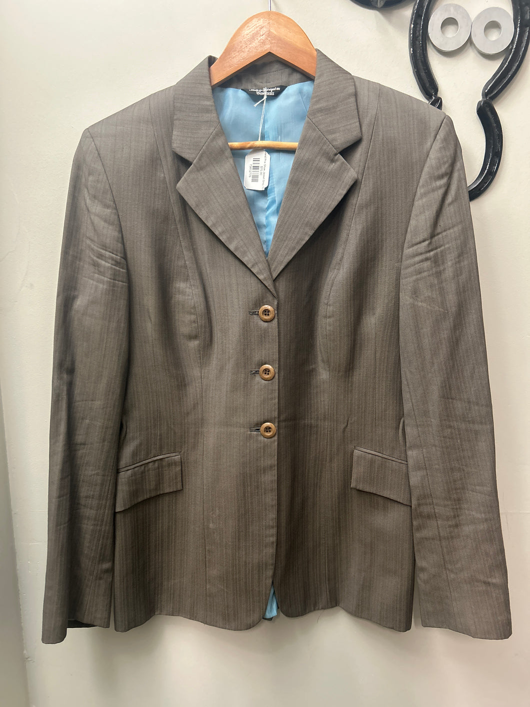 Grand Prix Show Jacket Grey 16T-Show Jacket-Consignment-Evolution Equestrian Co.