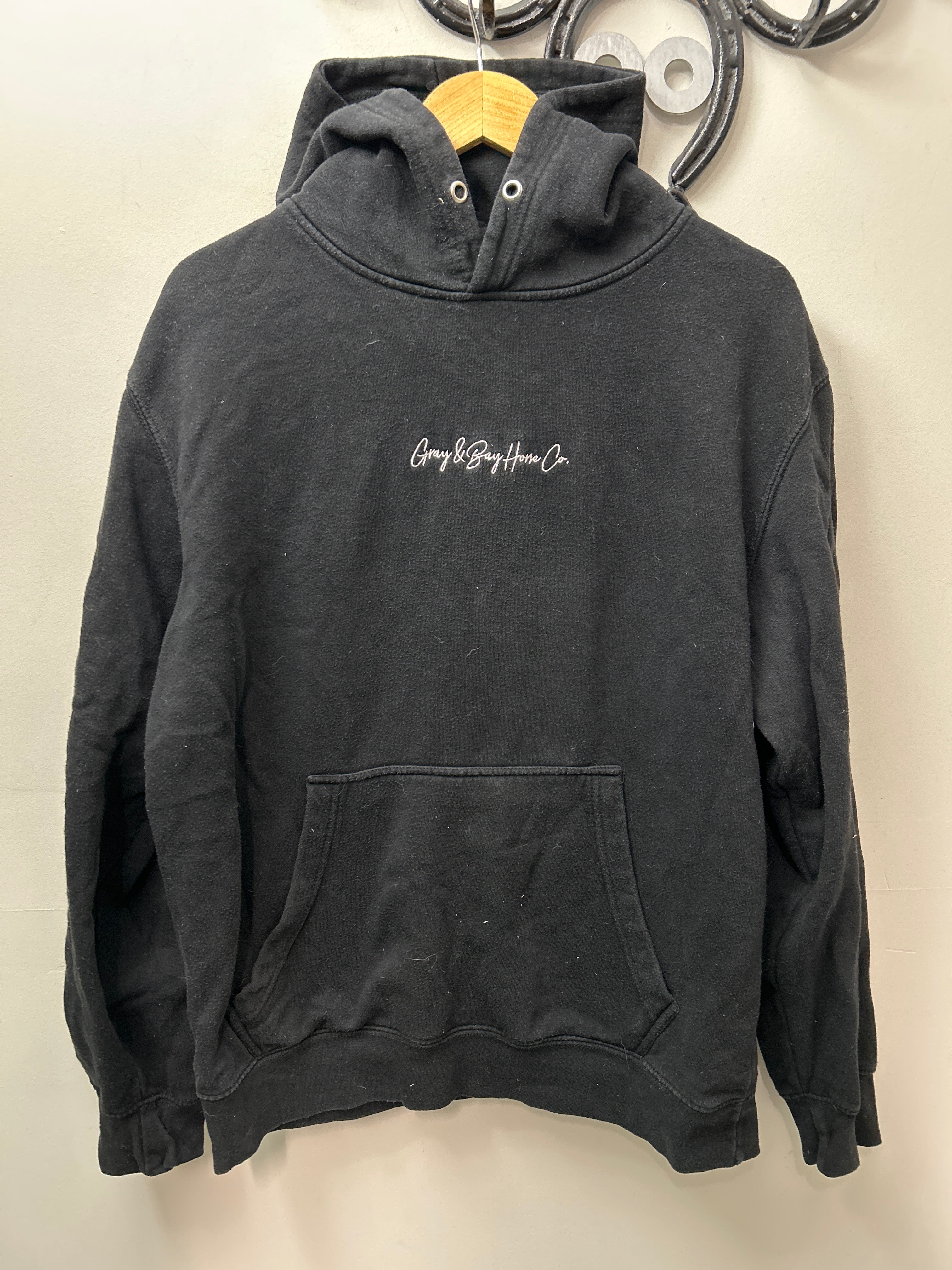 Gray & Bay Horse Co Black Hoodie Large-Sweatershirt-Consignment-Evolution Equestrian Co.
