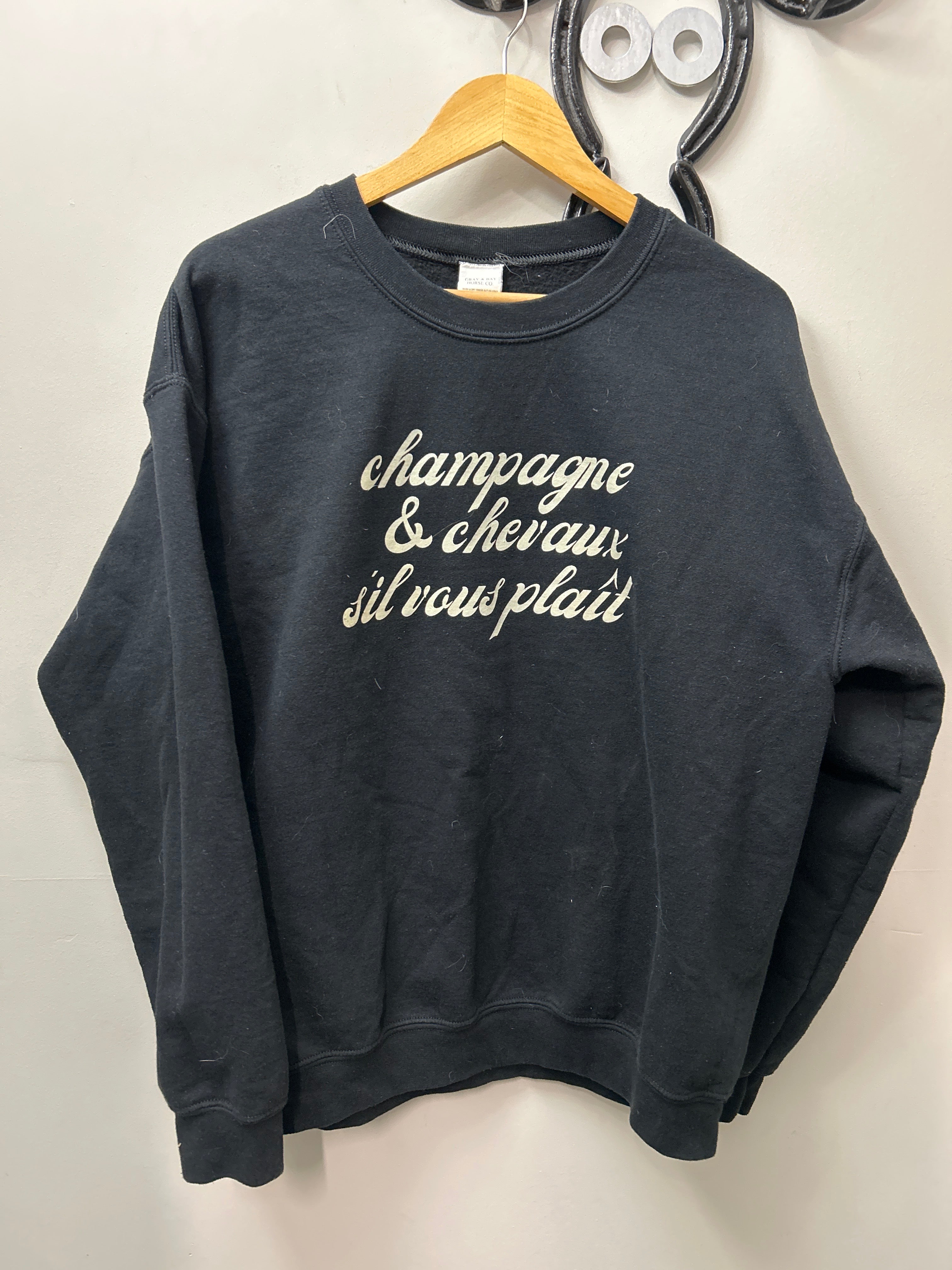 Gray & Bay Horse Co Sweatshirt Large-Sweatershirt-Consignment-Evolution Equestrian Co.