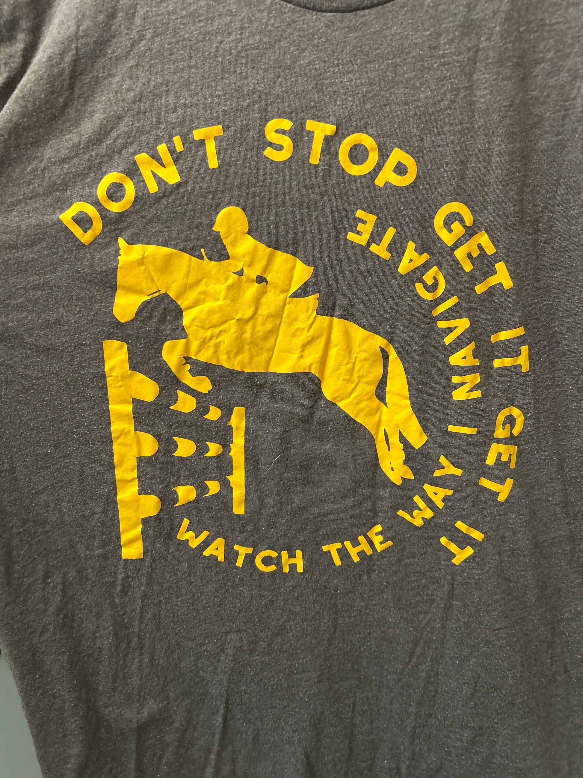 Gray & Co Designs Don't Stop Shirt-Riding Shirts-Consignment-Evolution Equestrian Co.