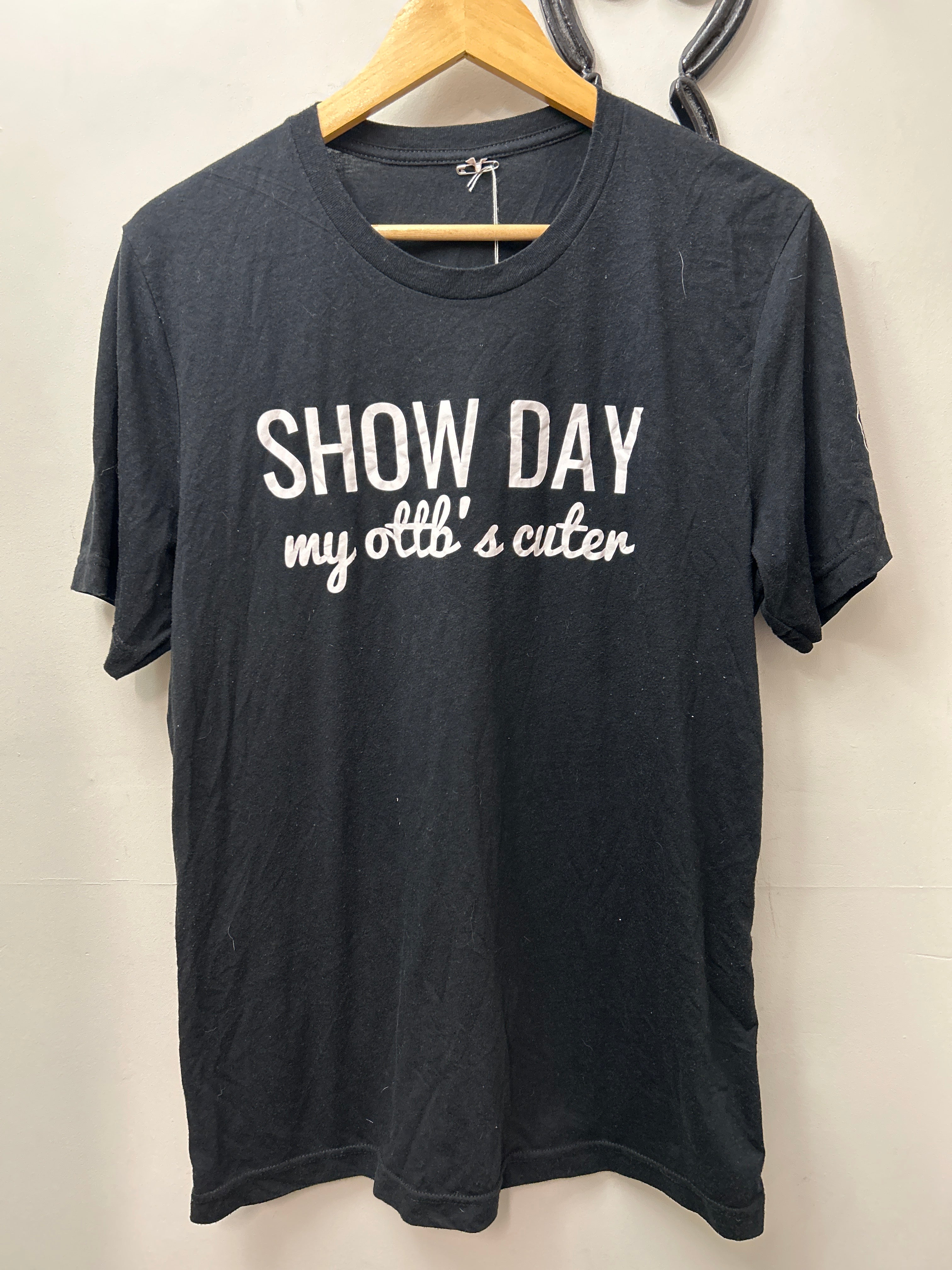 Gray & Co Designs Show Day Tee Shirt XLarge-Riding Shirts-Consignment-Evolution Equestrian Co.