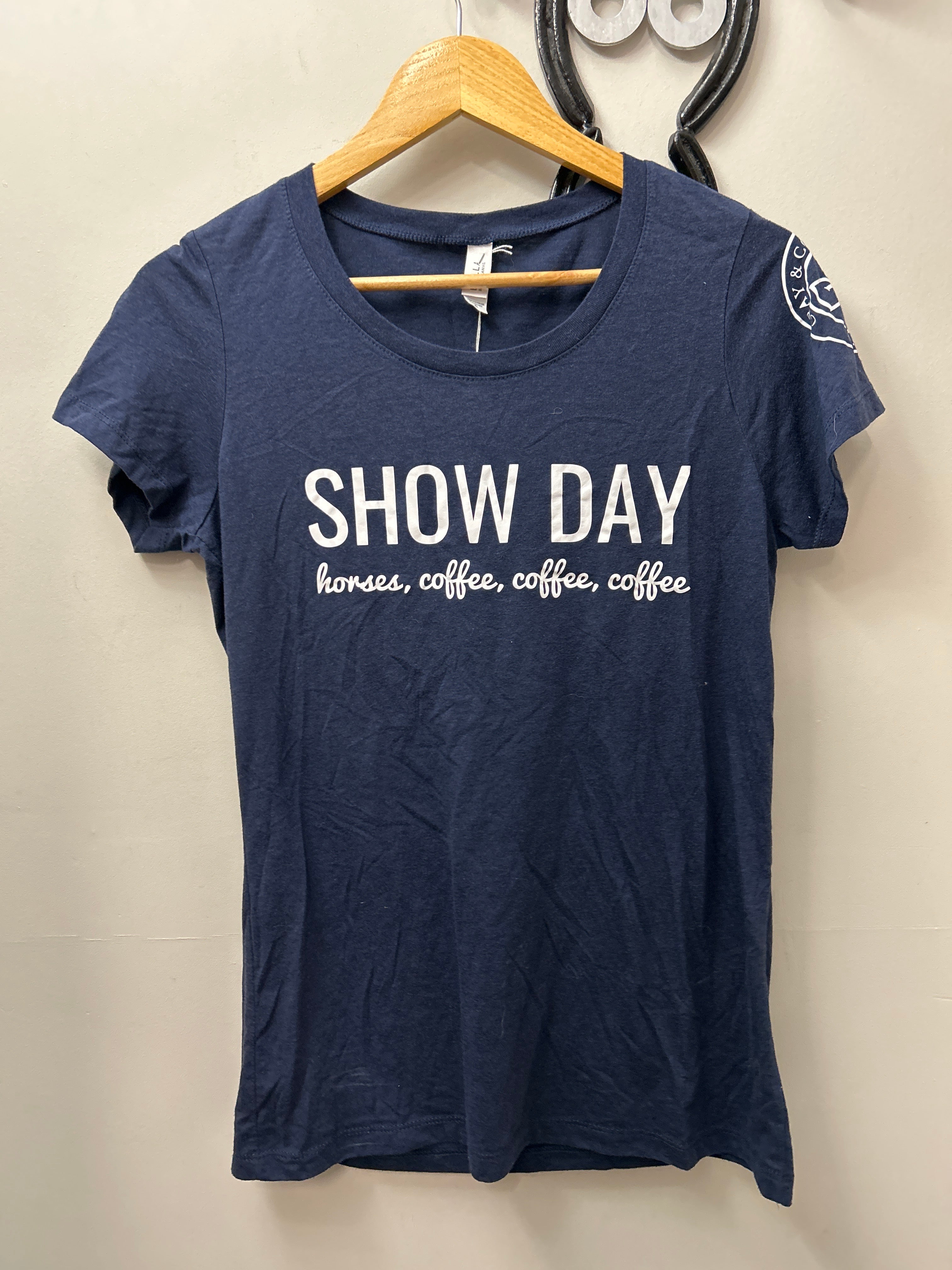 Gray & Co Designs Show Day Tee Shirt-Riding Shirts-Consignment-Evolution Equestrian Co.