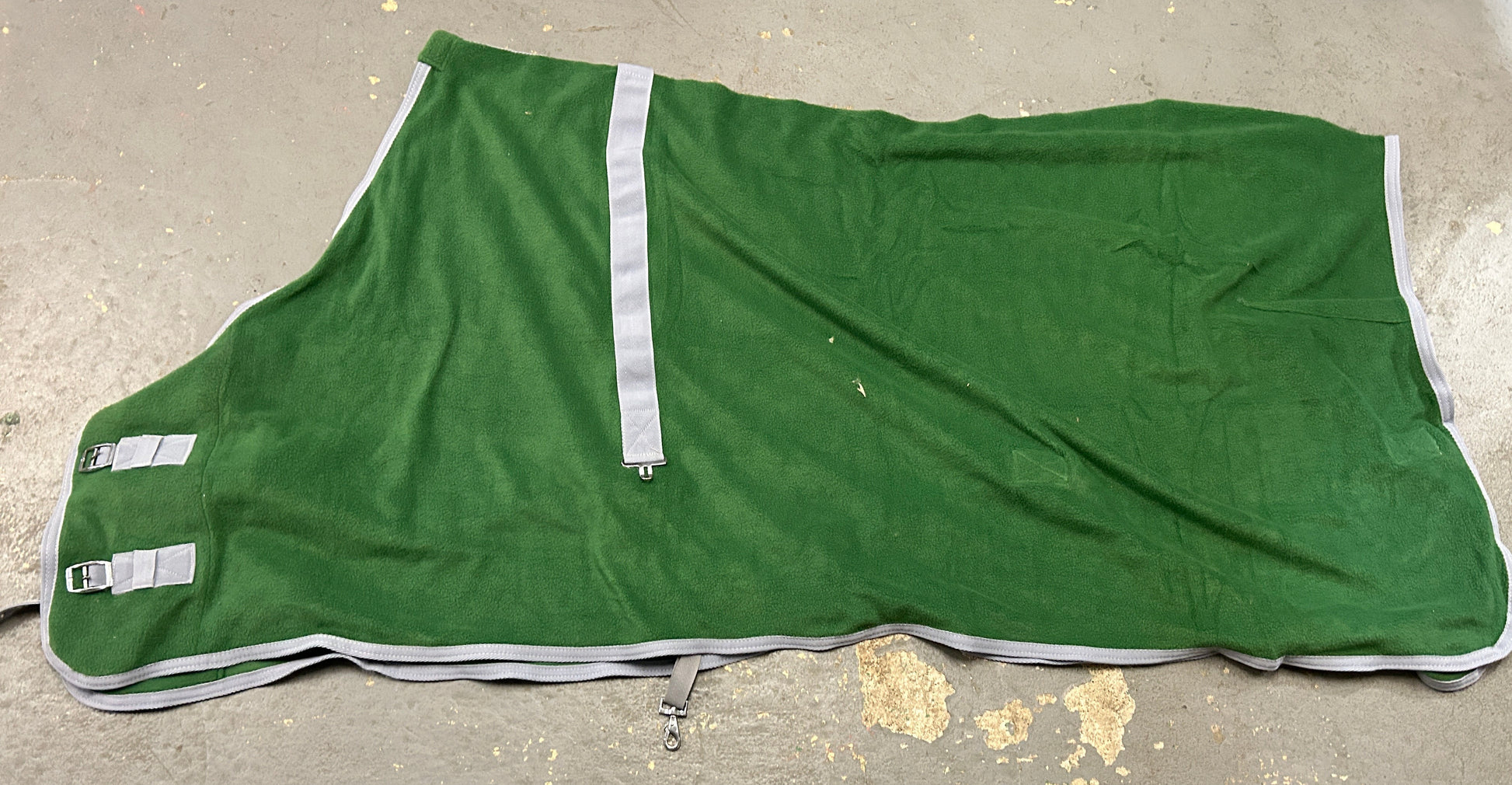 Green and Grey Fleece Cooler 70"-Horse Blanket-Consignment-Evolution Equestrian Co.