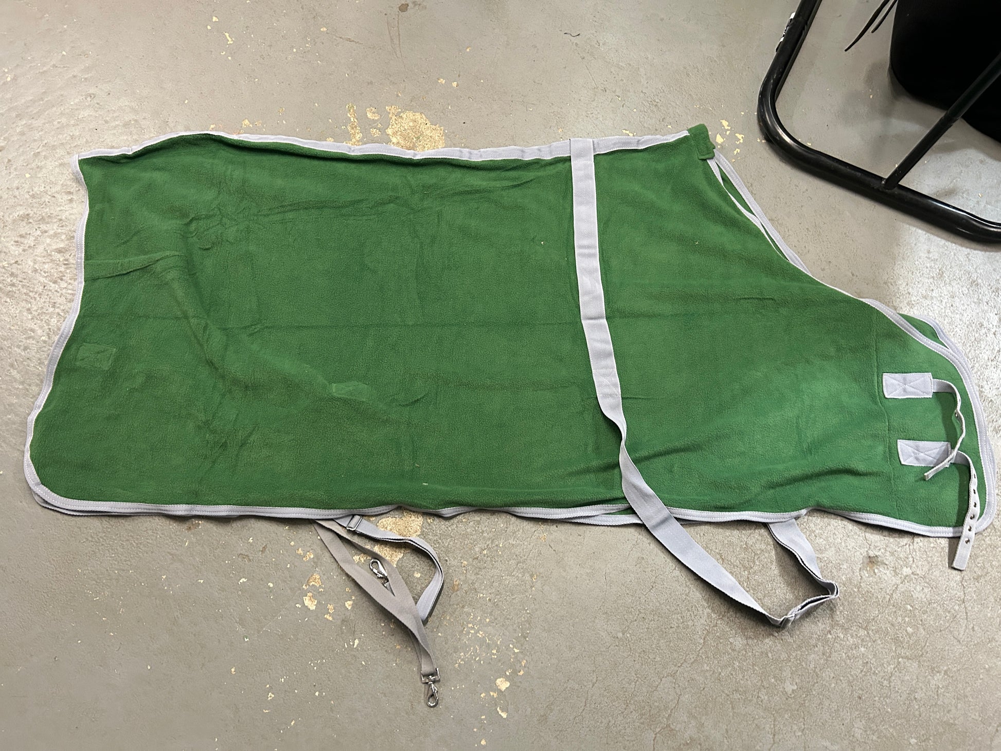 Green and Grey Fleece Cooler 70"-Horse Blanket-Consignment-Evolution Equestrian Co.