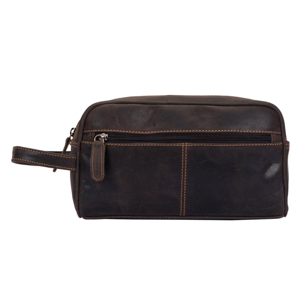 Greenwood Leather - Leather Banff Toiletry Bag: Brown-Greenwood Leather-Evolution Equestrian Co.