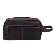 Greenwood Leather - Leather Banff Toiletry Bag: Brown-Greenwood Leather-Evolution Equestrian Co.