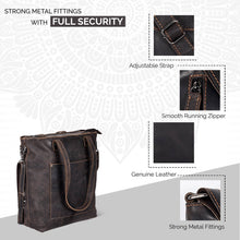 Load image into Gallery viewer, Greenwood Leather - Classic Leather Tote Bag Bunbury - GW2025: Brown-Greenwood Leather-Evolution Equestrian Co.
