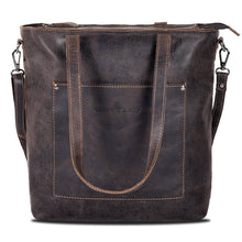 Load image into Gallery viewer, Greenwood Leather - Classic Leather Tote Bag Bunbury - GW2025: Brown-Greenwood Leather-Evolution Equestrian Co.
