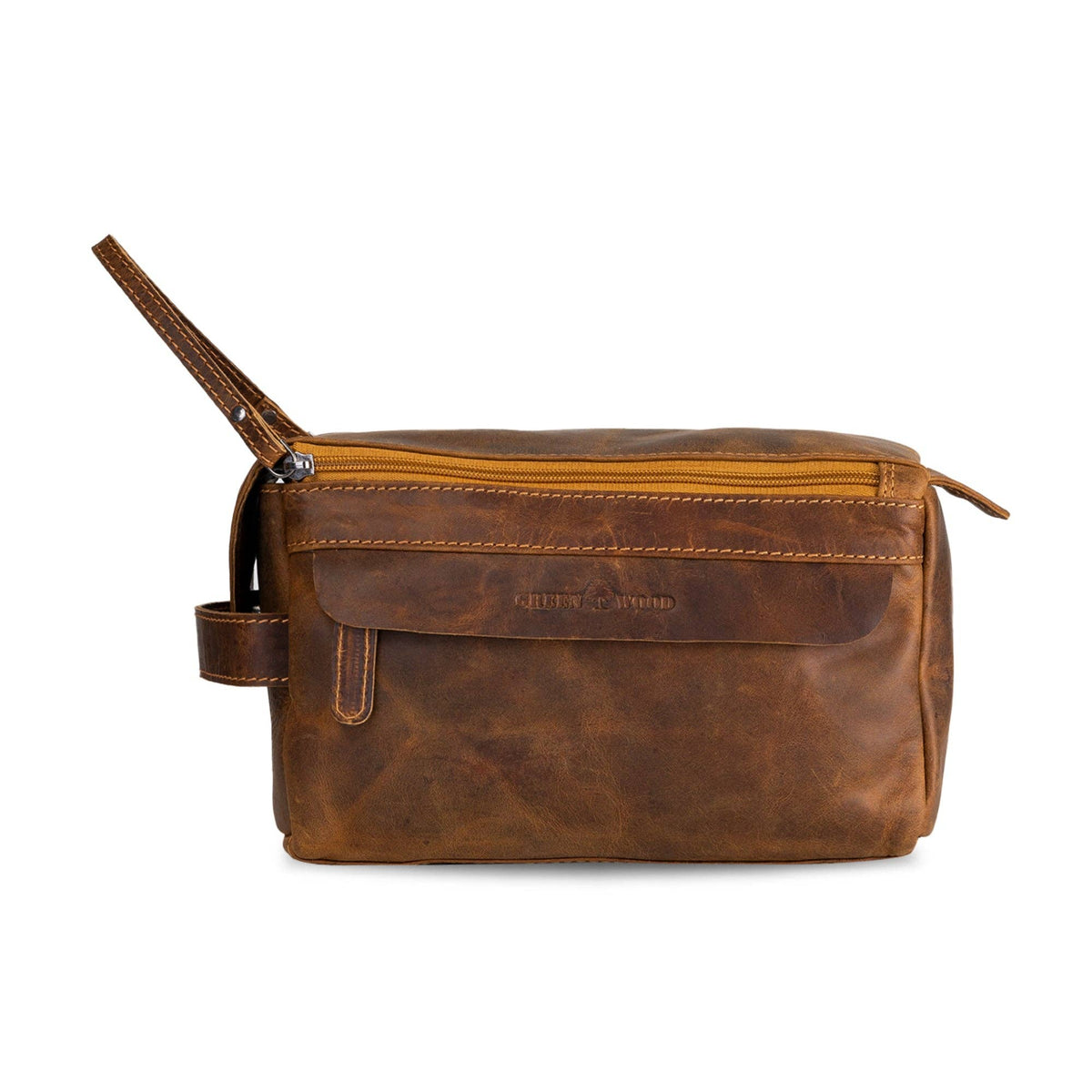 Greenwood Leather - Leather Travel Wash Bag Darwin TB797: Sandal-Greenwood Leather-Evolution Equestrian Co.