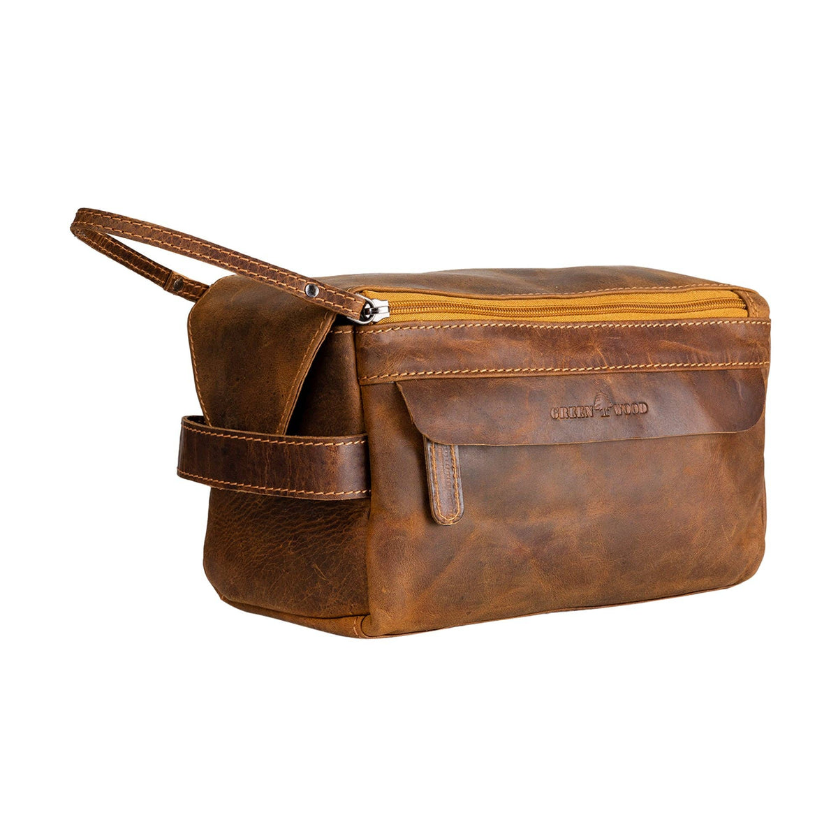 Greenwood Leather - Leather Travel Wash Bag Darwin TB797: Sandal-Greenwood Leather-Evolution Equestrian Co.
