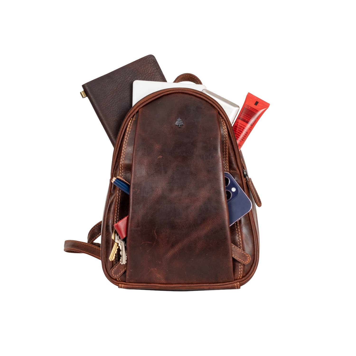 Greenwood Leather - Leather Women Backpack Little Emma - Sandal-Greenwood Leather-Evolution Equestrian Co.