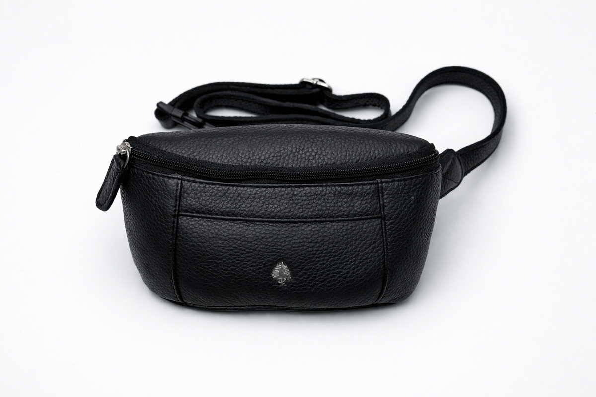 Greenwood Leather - Everett Crossbody Waist Pack - Black-Greenwood Leather-Evolution Equestrian Co.