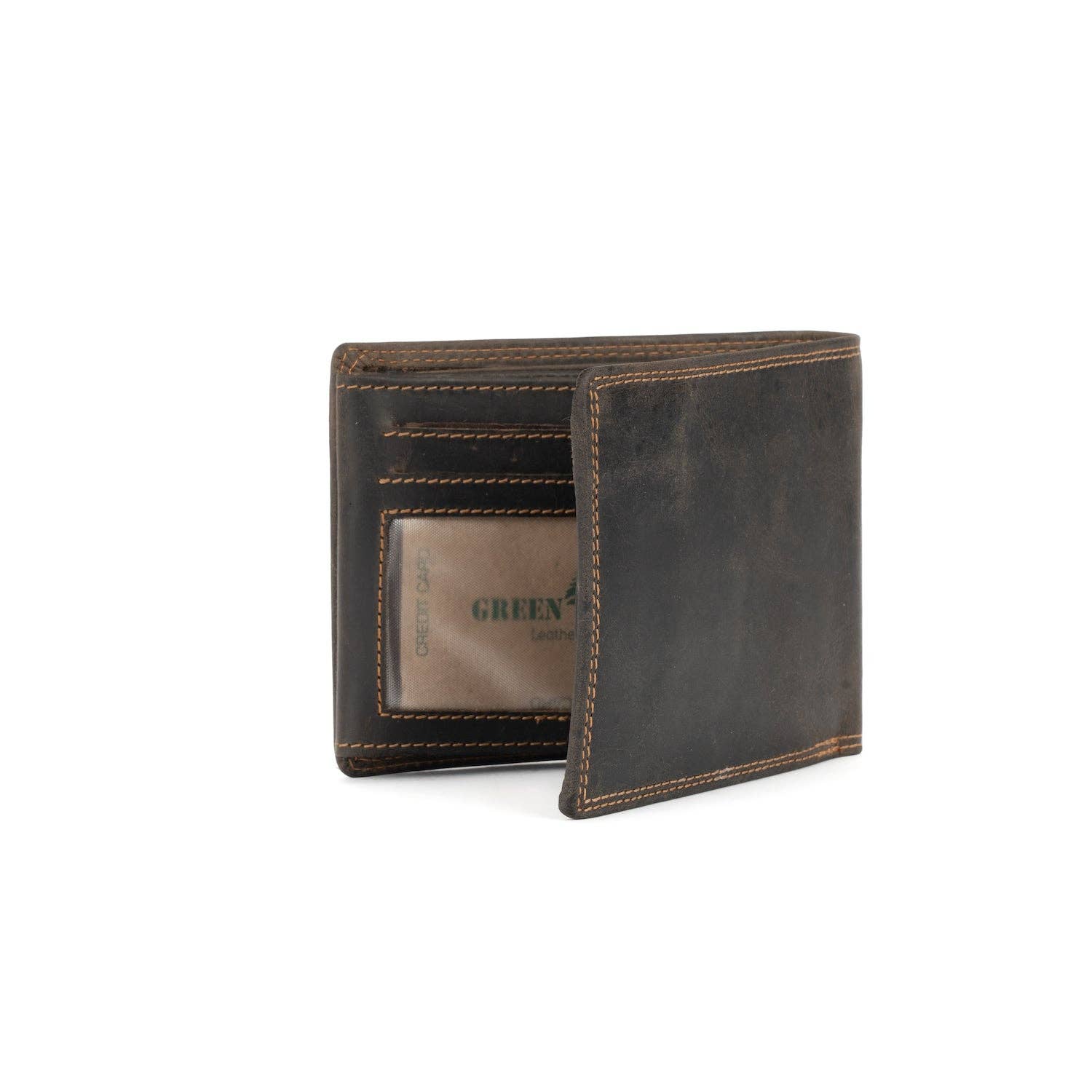 Greenwood Leather - Leather Wallet George GW2157: Brown-Greenwood Leather-Evolution Equestrian Co.