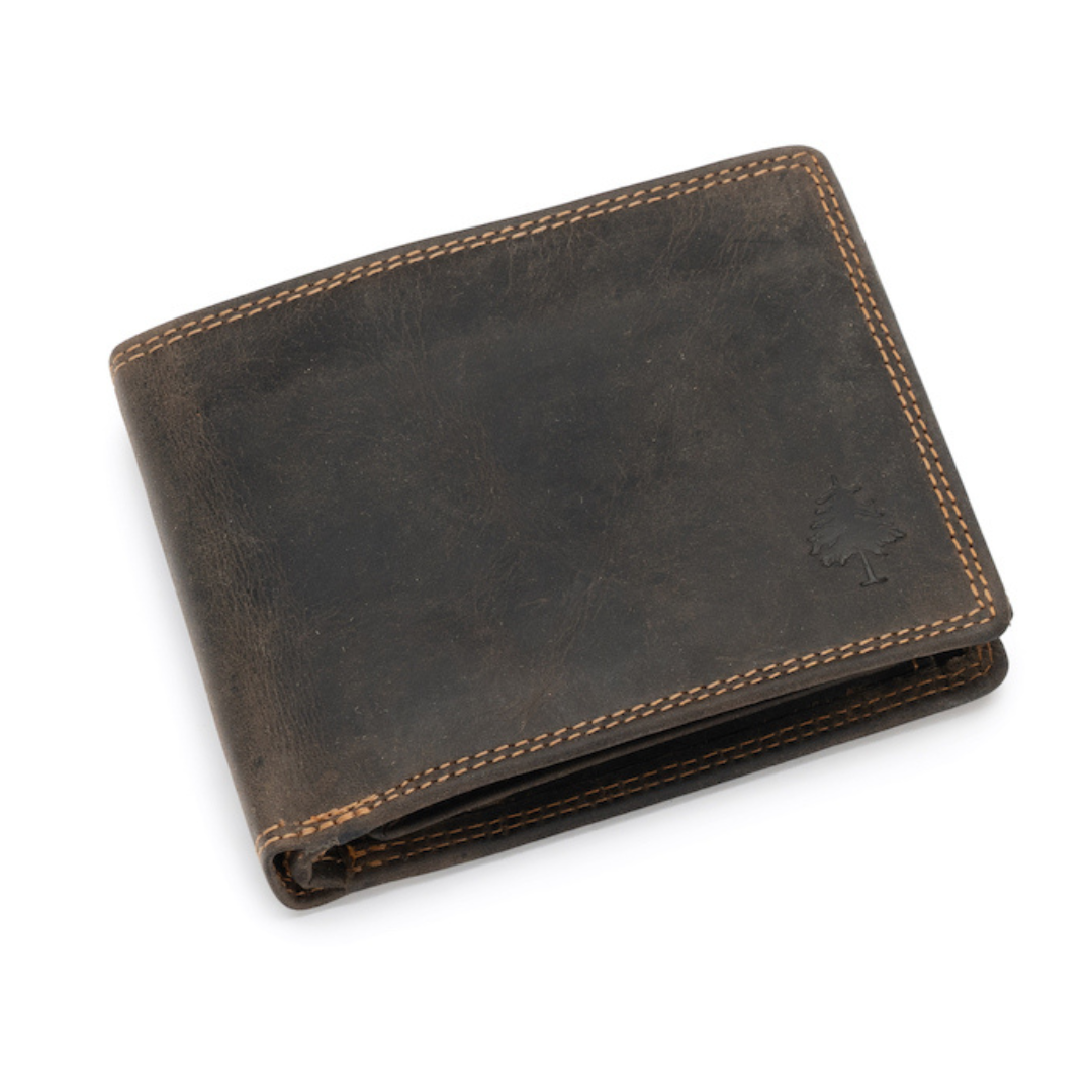 Greenwood Leather - Leather Wallet George GW2157: Brown-Greenwood Leather-Evolution Equestrian Co.