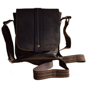 Greenwood Leather - Unisex Mini Messenger Bag Henrik - Genuine Leather: Brown-Greenwood Leather-Evolution Equestrian Co.