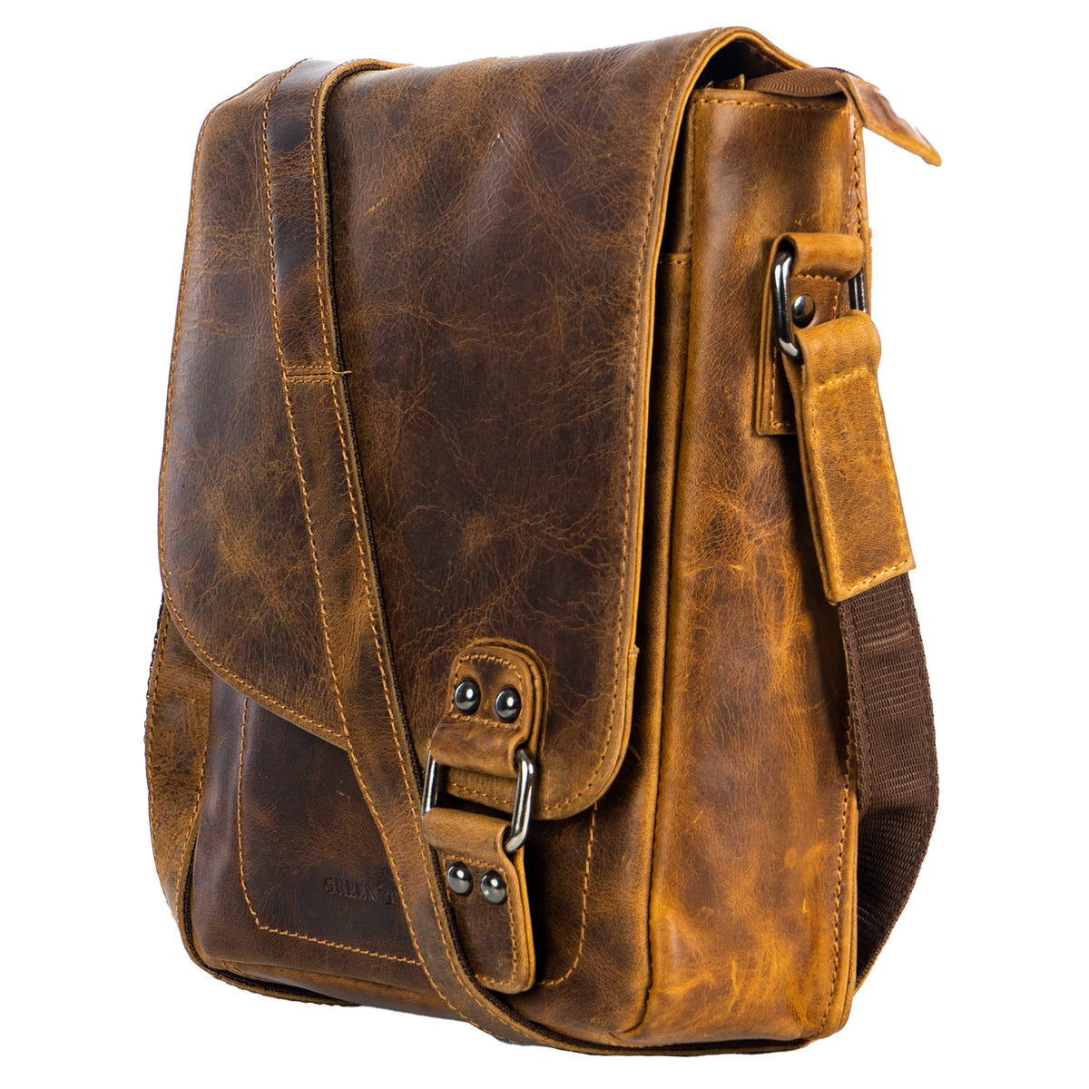 Greenwood Leather - Leather Shoulder Bag Hobart - GW834: Sandal-Greenwood Leather-Evolution Equestrian Co.