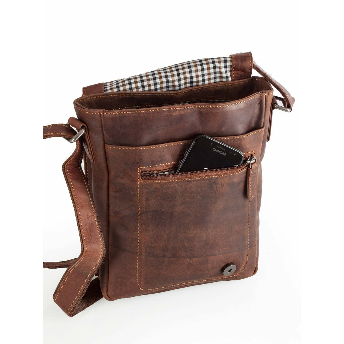 Greenwood Leather - Leather Shoulder Bag Hobart - GW834: Sandal-Greenwood Leather-Evolution Equestrian Co.