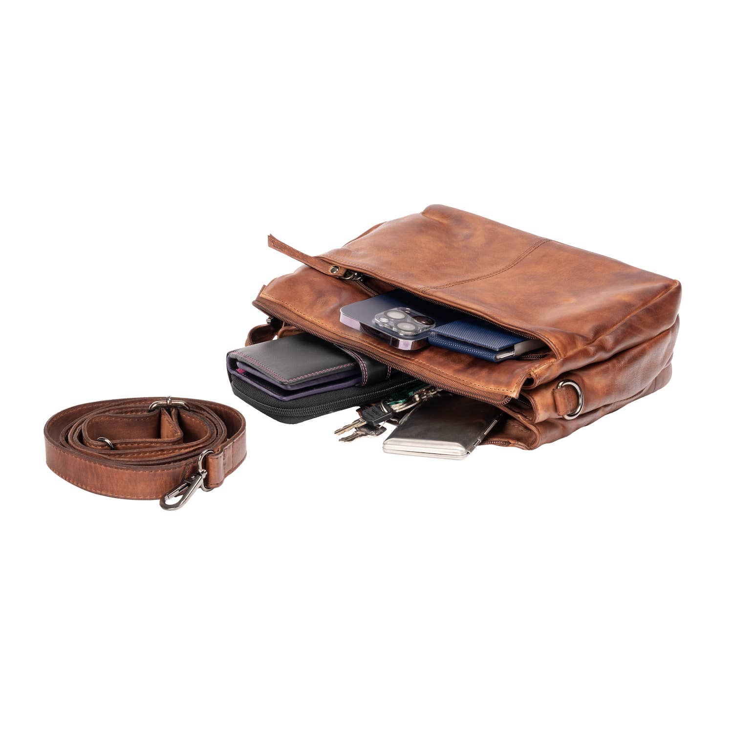 Greenwood Leather - Premium Cow Leather Shoulder Bag June for Women-Greenwood Leather-Evolution Equestrian Co.