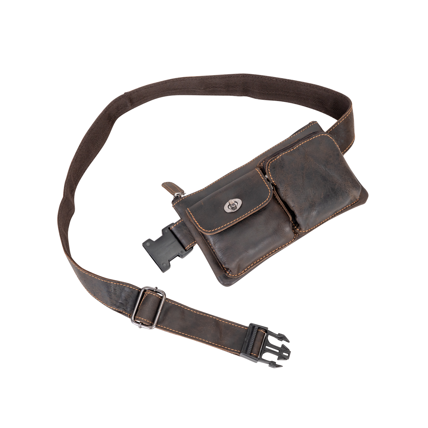 Greenwood Leather - The Bum Bag Kakadu: Brown-Greenwood Leather-Evolution Equestrian Co.