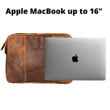 Load image into Gallery viewer, Greenwood Leather - Leather Laptop Cases/Sleeve - MacBook Pro/Air sleeve: 16 Inch-Greenwood Leather-Evolution Equestrian Co.
