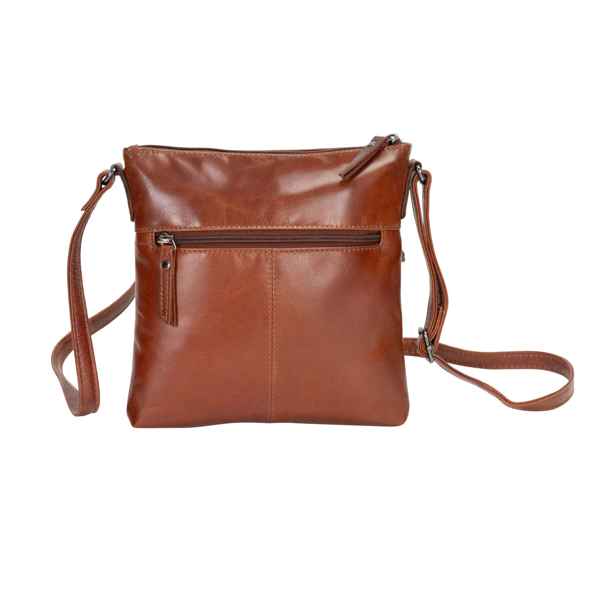 Greenwood Leather - Maple Full-Grain Leather Crossbody Bag for Women: Camel-Greenwood Leather-Evolution Equestrian Co.