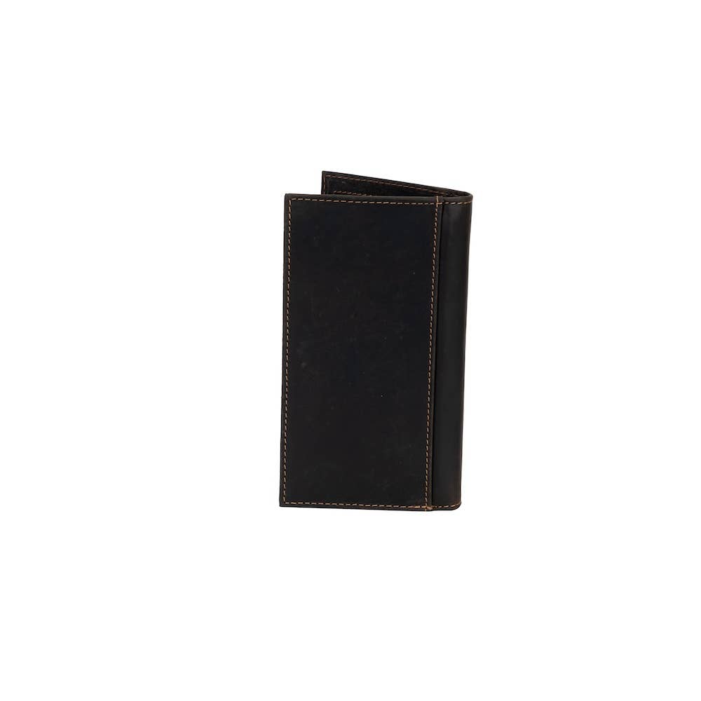 Greenwood Leather - Ladies’ Long Leather Wallet Monroe: Brown-Greenwood Leather-Evolution Equestrian Co.
