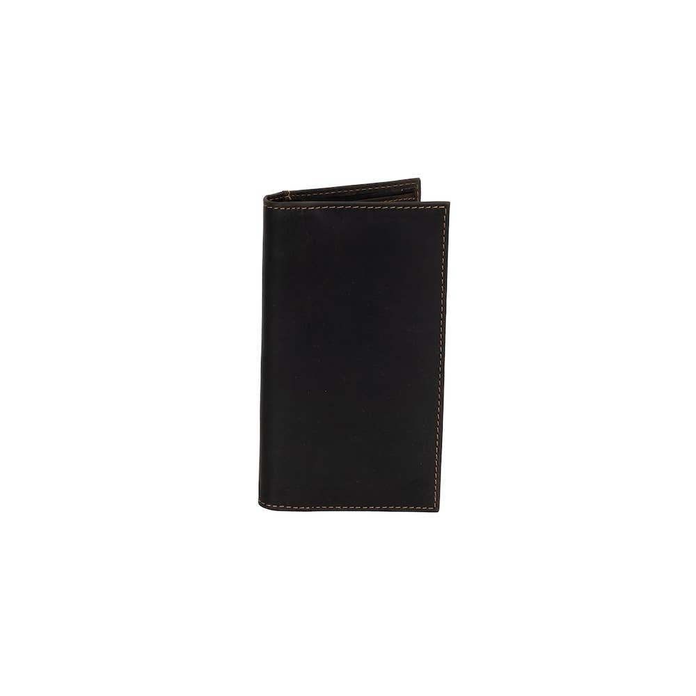 Greenwood Leather - Ladies’ Long Leather Wallet Monroe: Brown-Greenwood Leather-Evolution Equestrian Co.