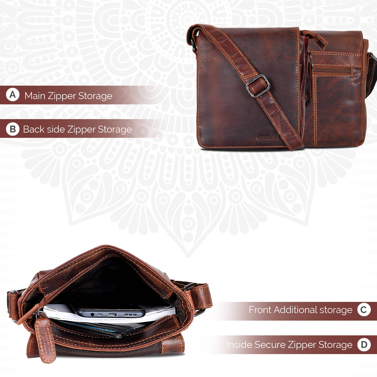 Greenwood Leather Shoulder Bag Luna-Wallet-Greenwood Leather-Evolution Equestrian Co.