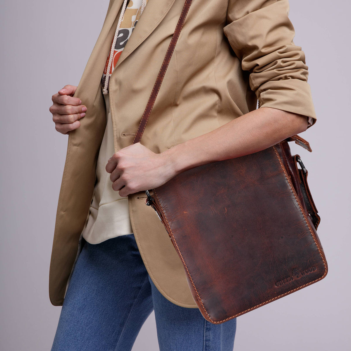 Greenwood Leather Shoulder Bag Luna-Wallet-Greenwood Leather-Evolution Equestrian Co.