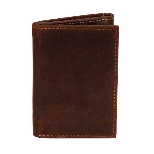 Greenwood Leather - Men’s Tri-Fold RFID Leather Wallet Wellington: Sandal-Greenwood Leather-Evolution Equestrian Co.