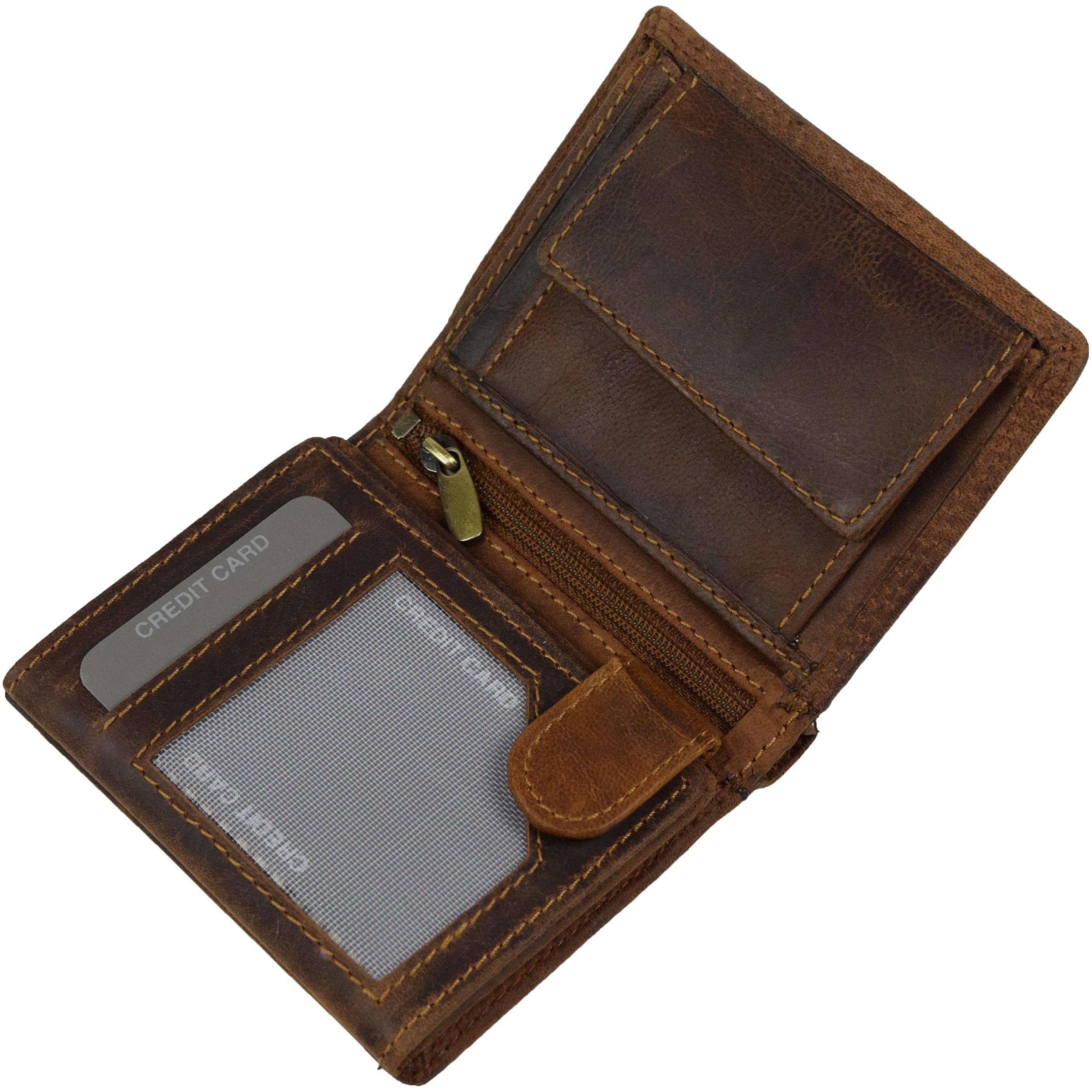 Greenwood Leather - Men's Leather Wallet Tyler GW8115: Sandal-Greenwood Leather-Evolution Equestrian Co.