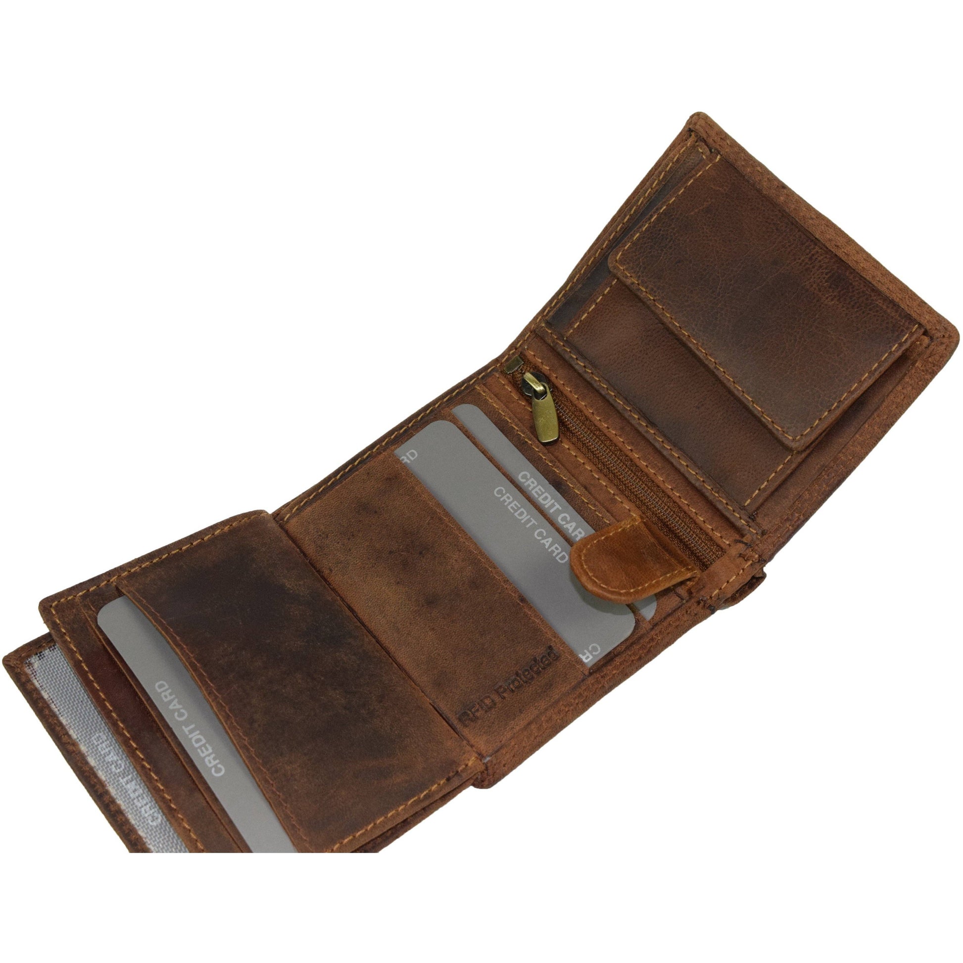 Greenwood Leather - Men's Leather Wallet Tyler GW8115: Sandal-Greenwood Leather-Evolution Equestrian Co.