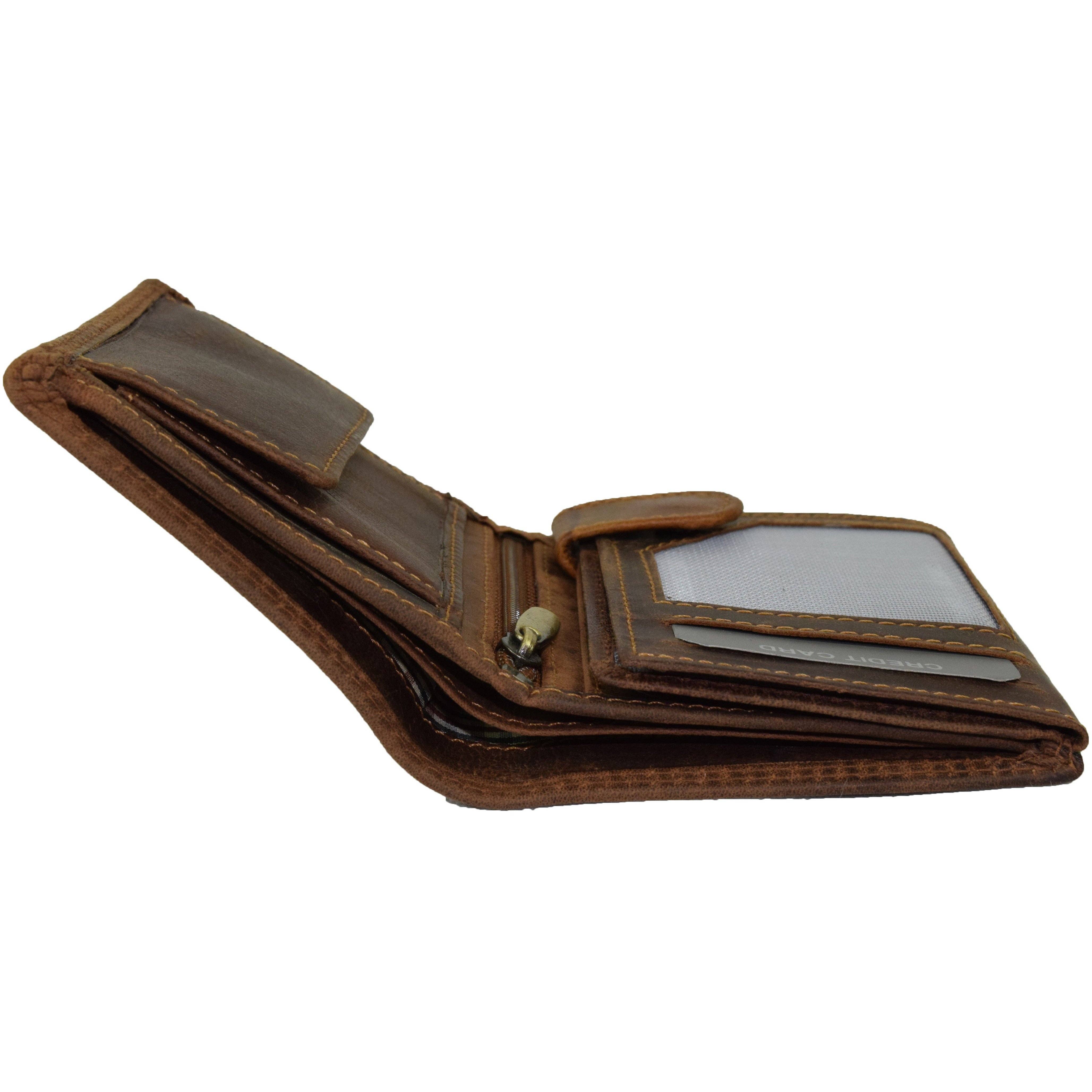 Greenwood Leather - Men's Leather Wallet Tyler GW8115: Sandal-Greenwood Leather-Evolution Equestrian Co.
