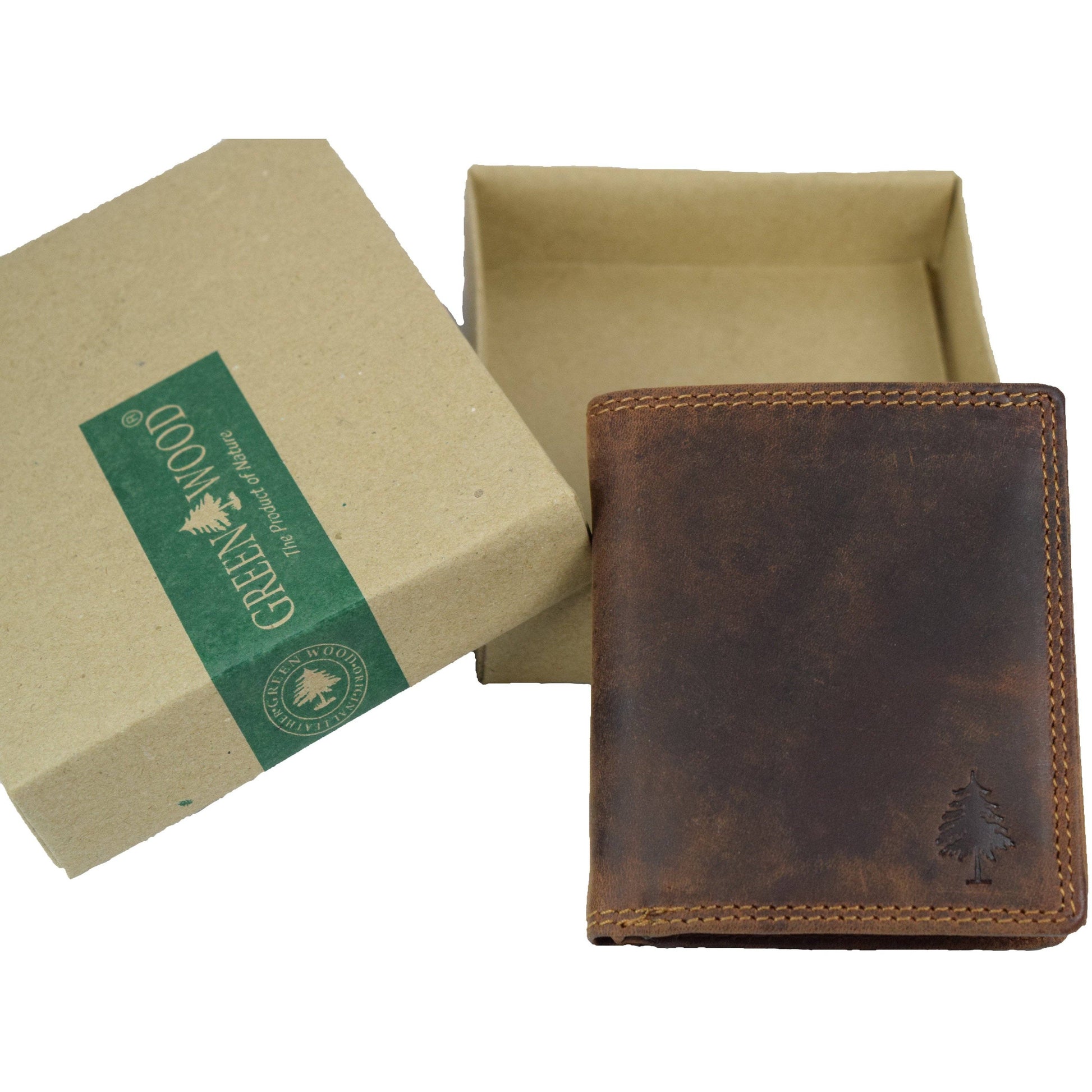 Greenwood Leather - Men's Leather Wallet Tyler GW8115: Sandal-Greenwood Leather-Evolution Equestrian Co.