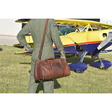 Load image into Gallery viewer, Greenwood Leather - Leather Overnight Travel Bag Victoria GW12795: Brown-Greenwood Leather-Evolution Equestrian Co.
