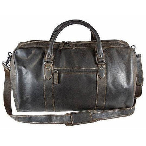 Greenwood Leather - Leather Overnight Travel Bag Victoria GW12795: Brown-Greenwood Leather-Evolution Equestrian Co.