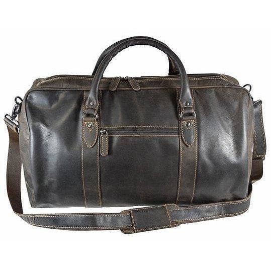Greenwood Leather - Leather Overnight Travel Bag Victoria GW12795: Brown-Greenwood Leather-Evolution Equestrian Co.