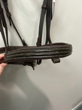 Load image into Gallery viewer, HKM Brown Patent Dressage Bridle-Bridle-Consignment-Evolution Equestrian Co.
